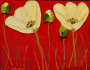 82165cwhite_poppies_on_red_16x20