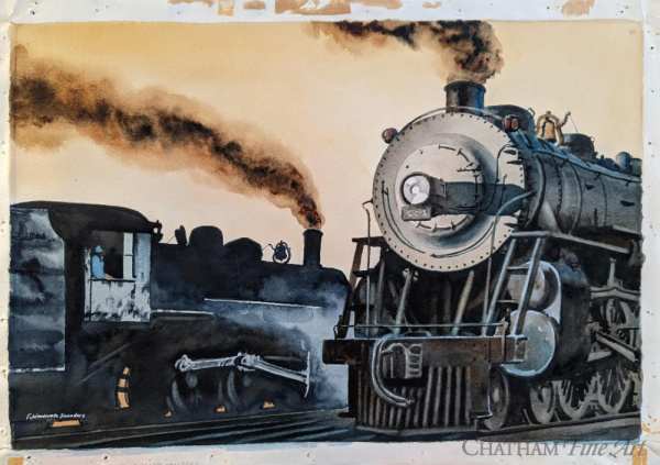 40091b_f__saunders_2_sided_wc_locomotive_w_back_smoke_14x21_723746082