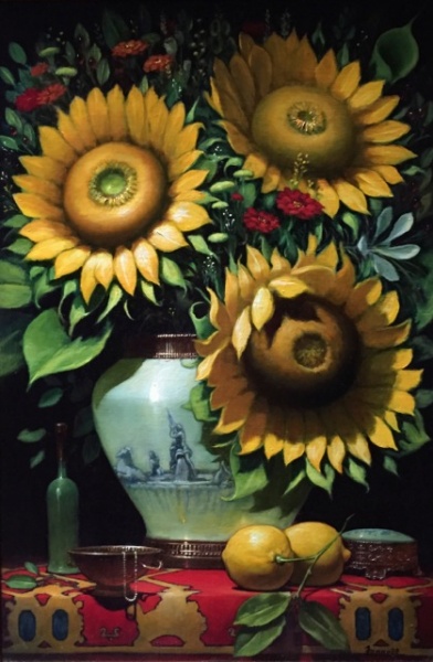 81040cfarrell-sunflowersover_rome30x20