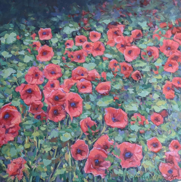 82239c_pink_and_red_poppies_30x30