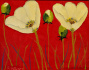 82165cwhite_poppies_on_red_16x20